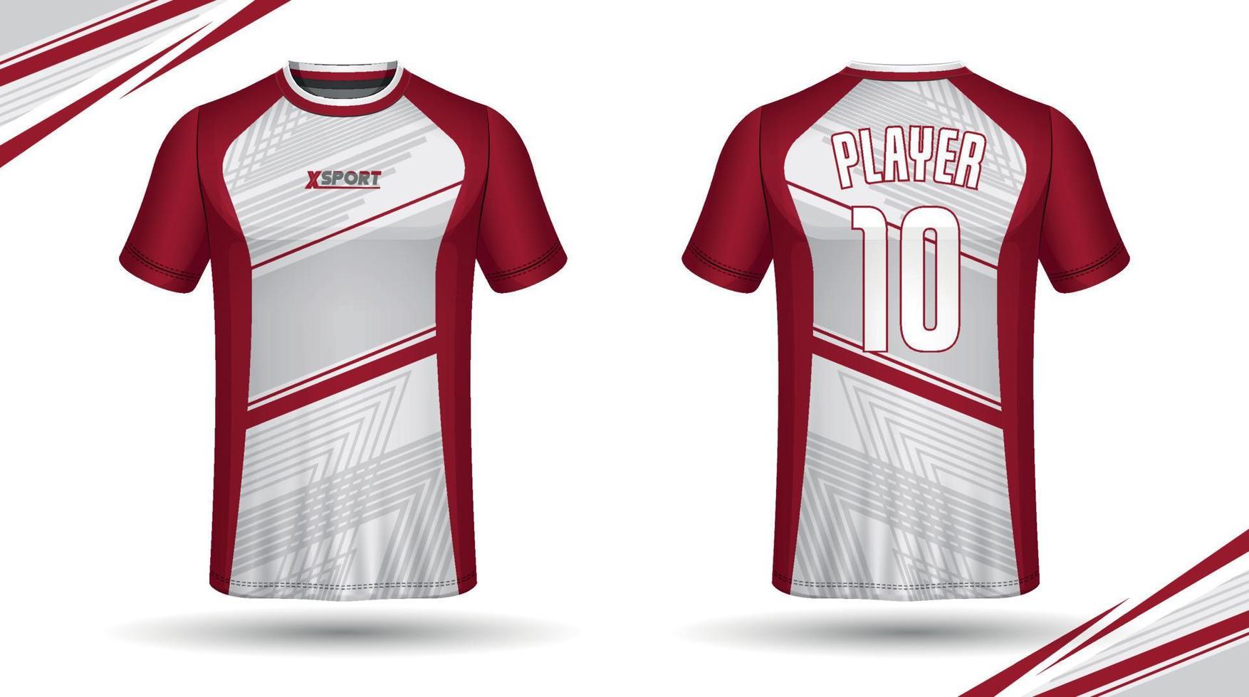 Soccer jersey design for sublimation, sport t shirt design vector