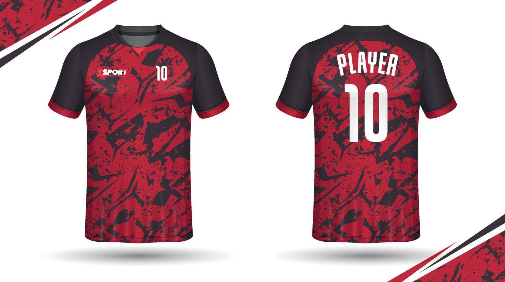 Soccer jersey design for sublimation, sport t shirt design vector