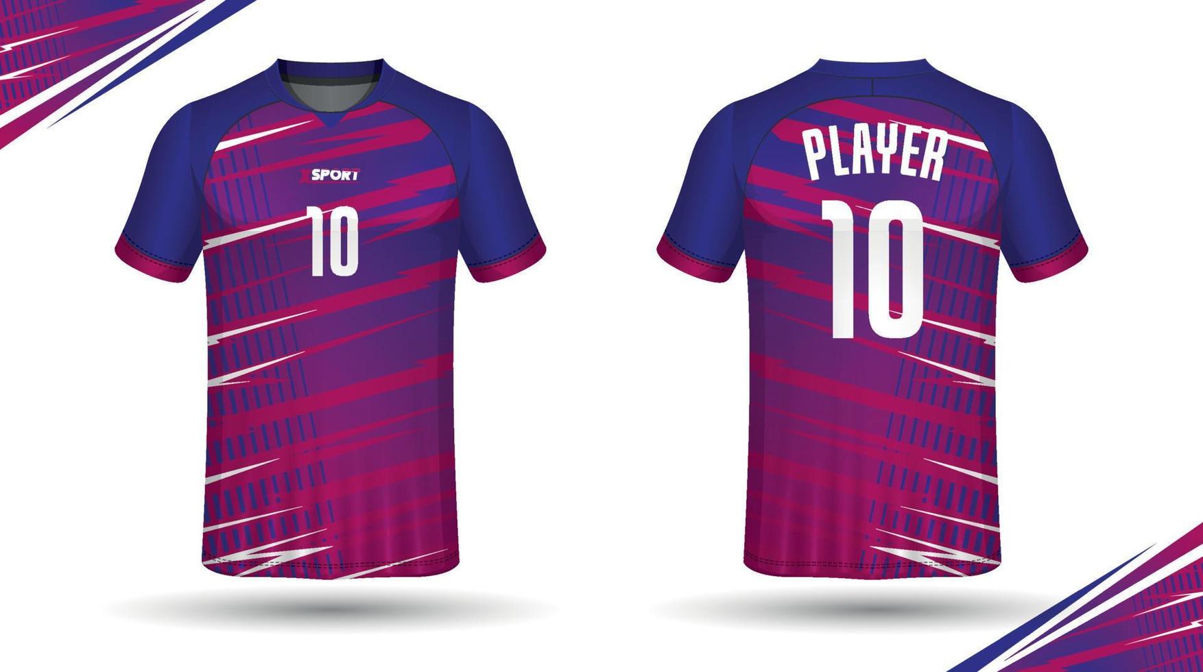 Soccer jersey design for sublimation, sport t shirt design vector