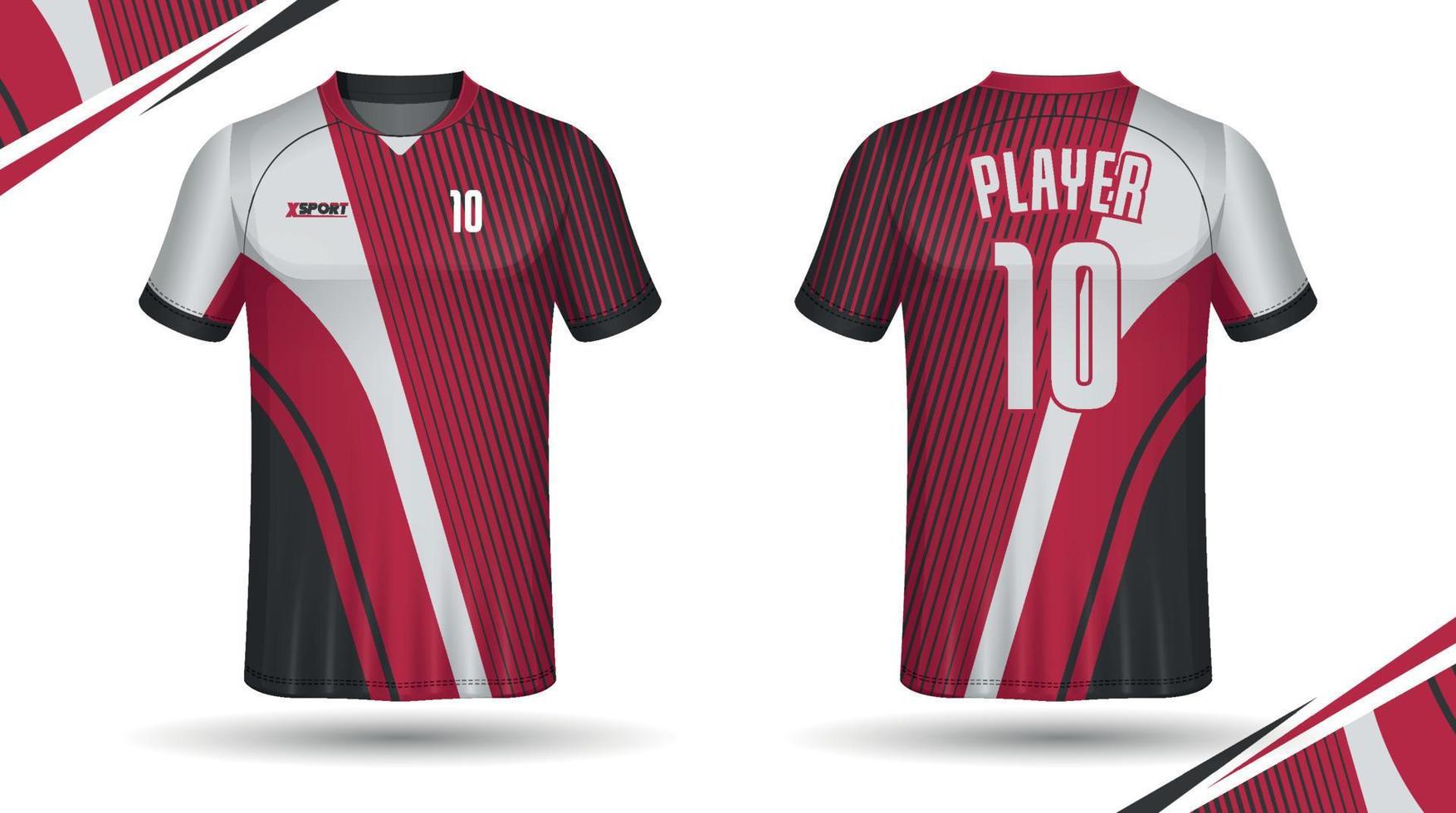 Soccer jersey design for sublimation, sport t shirt design vector