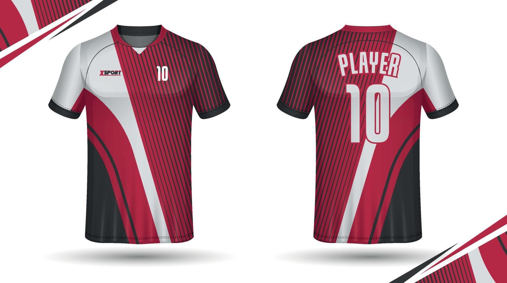 diseño de camisetas de fútbol para sublimación, diseño de camisetas deportivas vector