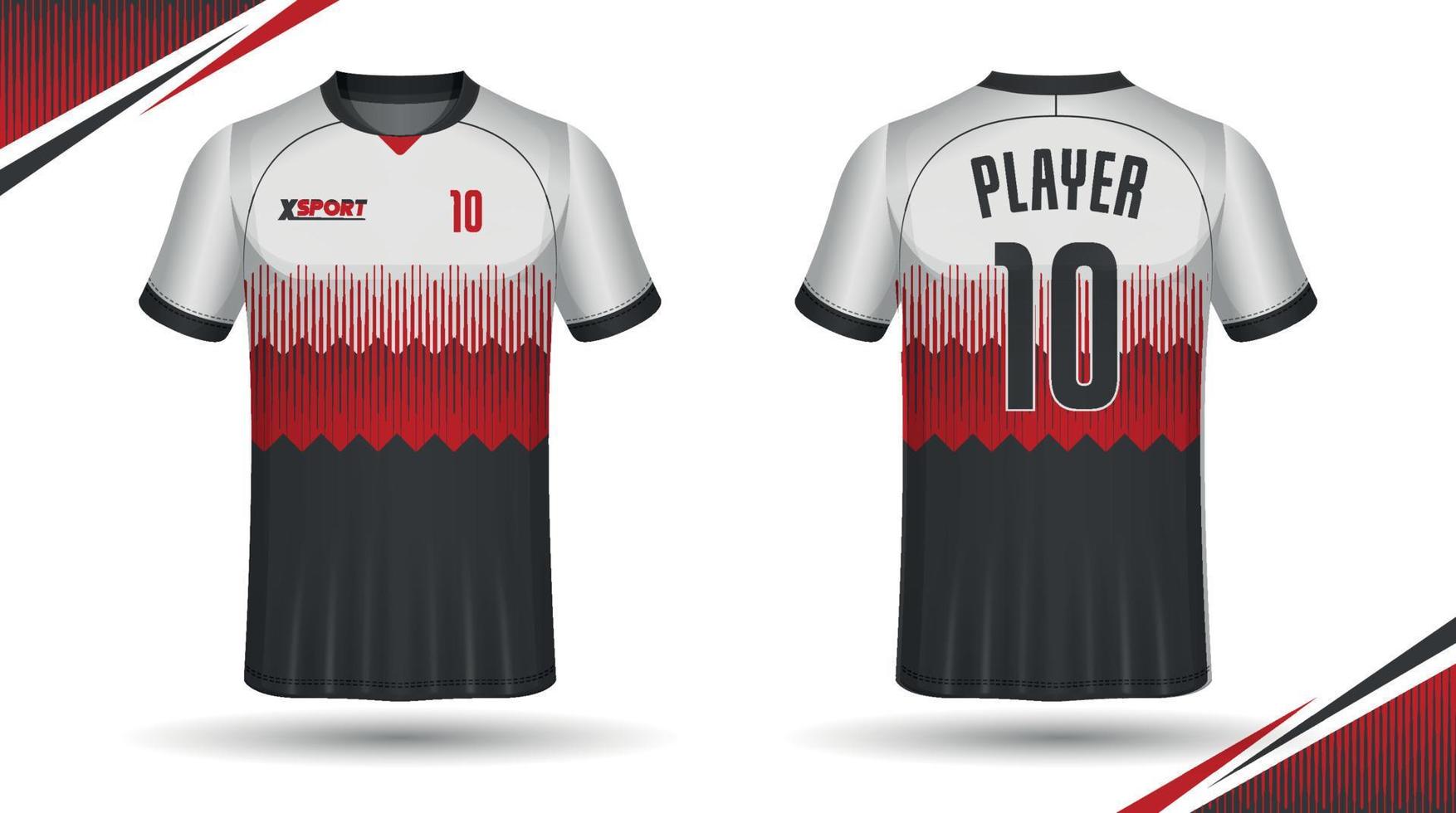 diseño de camisetas de fútbol para sublimación, diseño de camisetas deportivas vector