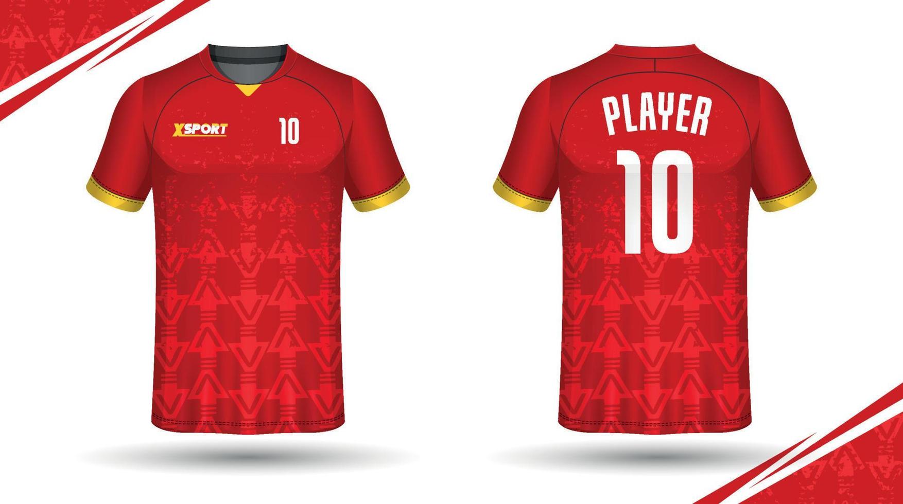 Soccer jersey design for sublimation, sport t shirt design vector