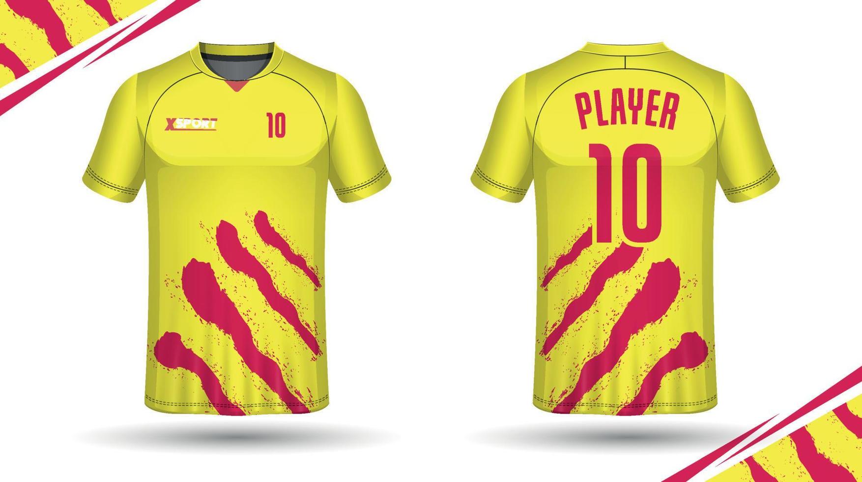 Soccer jersey design for sublimation, sport t shirt design vector