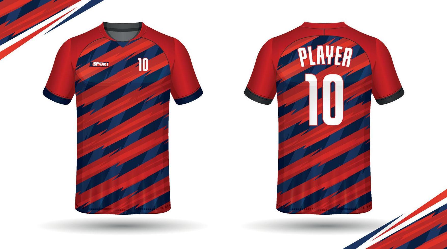 Soccer jersey design for sublimation, sport t shirt design vector