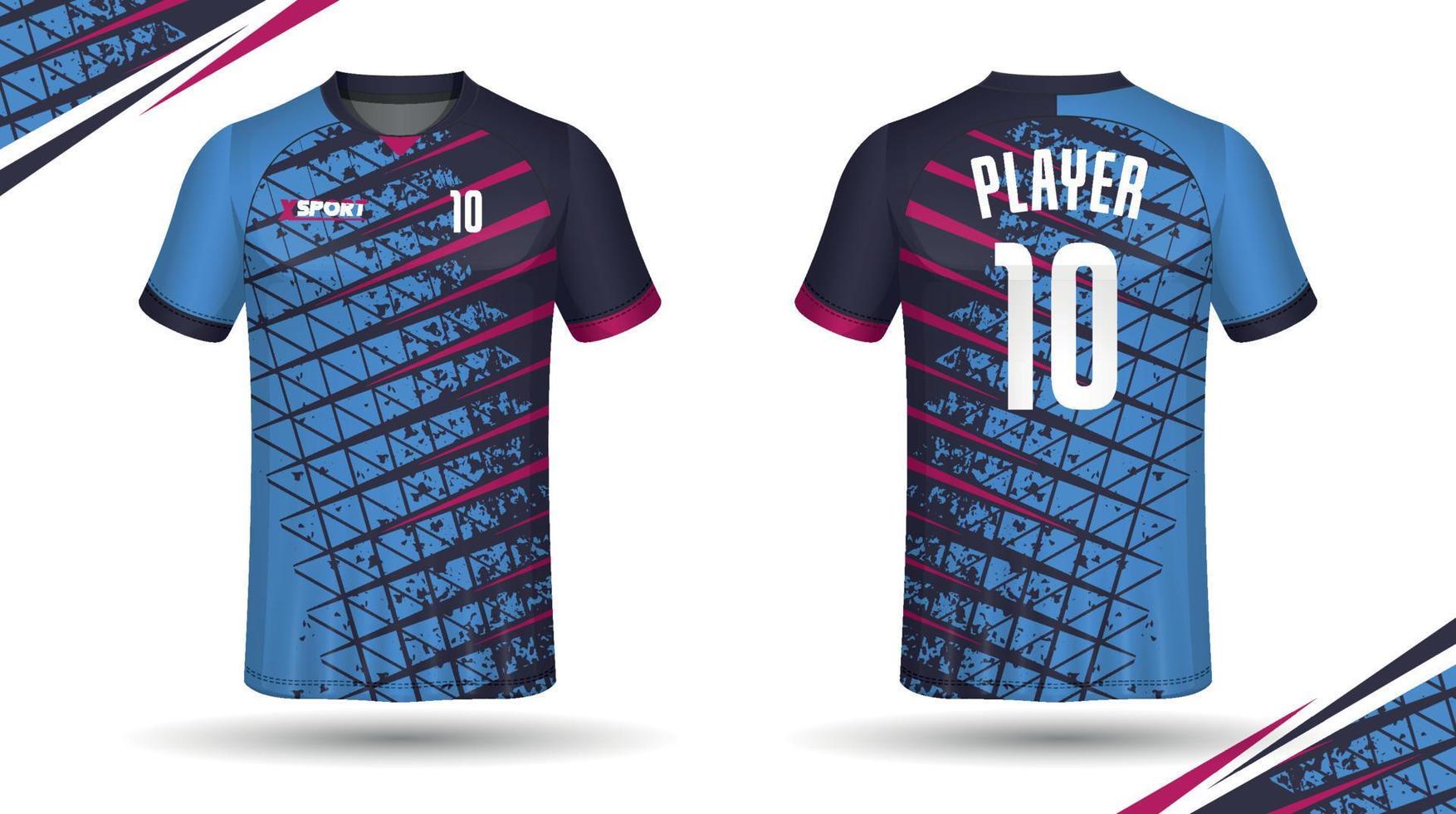 Soccer jersey design for sublimation, sport t shirt design vector