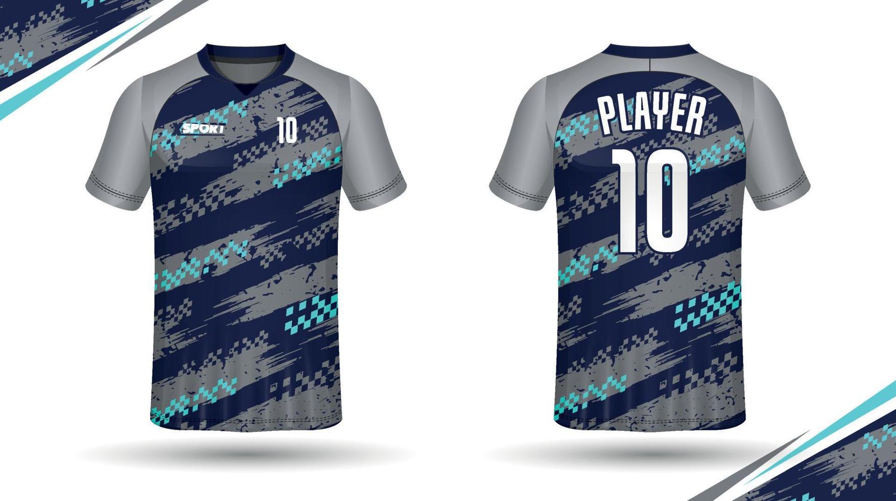 diseño de camisetas de fútbol para sublimación, diseño de camisetas deportivas vector