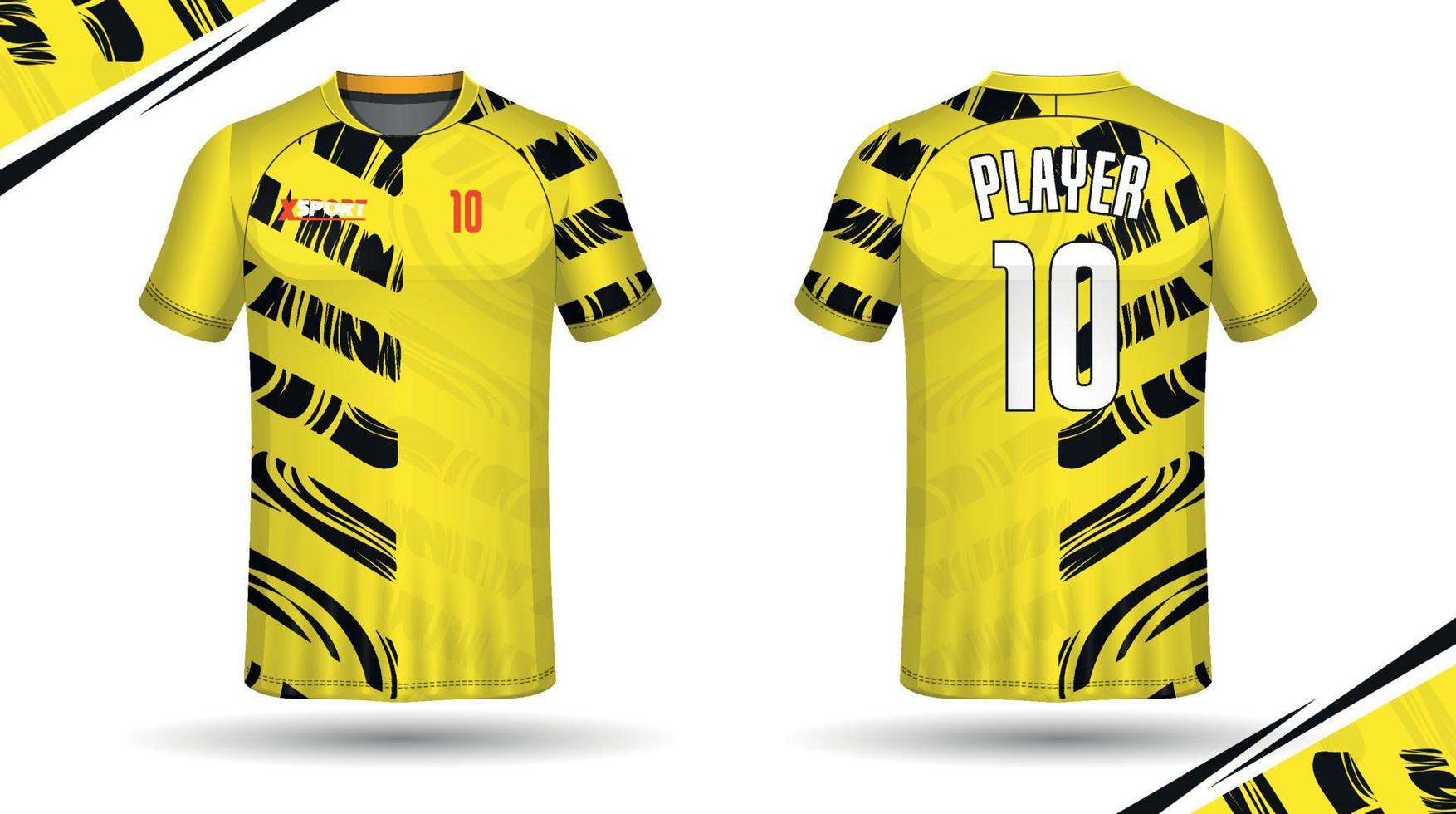 diseño de camisetas de fútbol para sublimación, diseño de camisetas deportivas vector