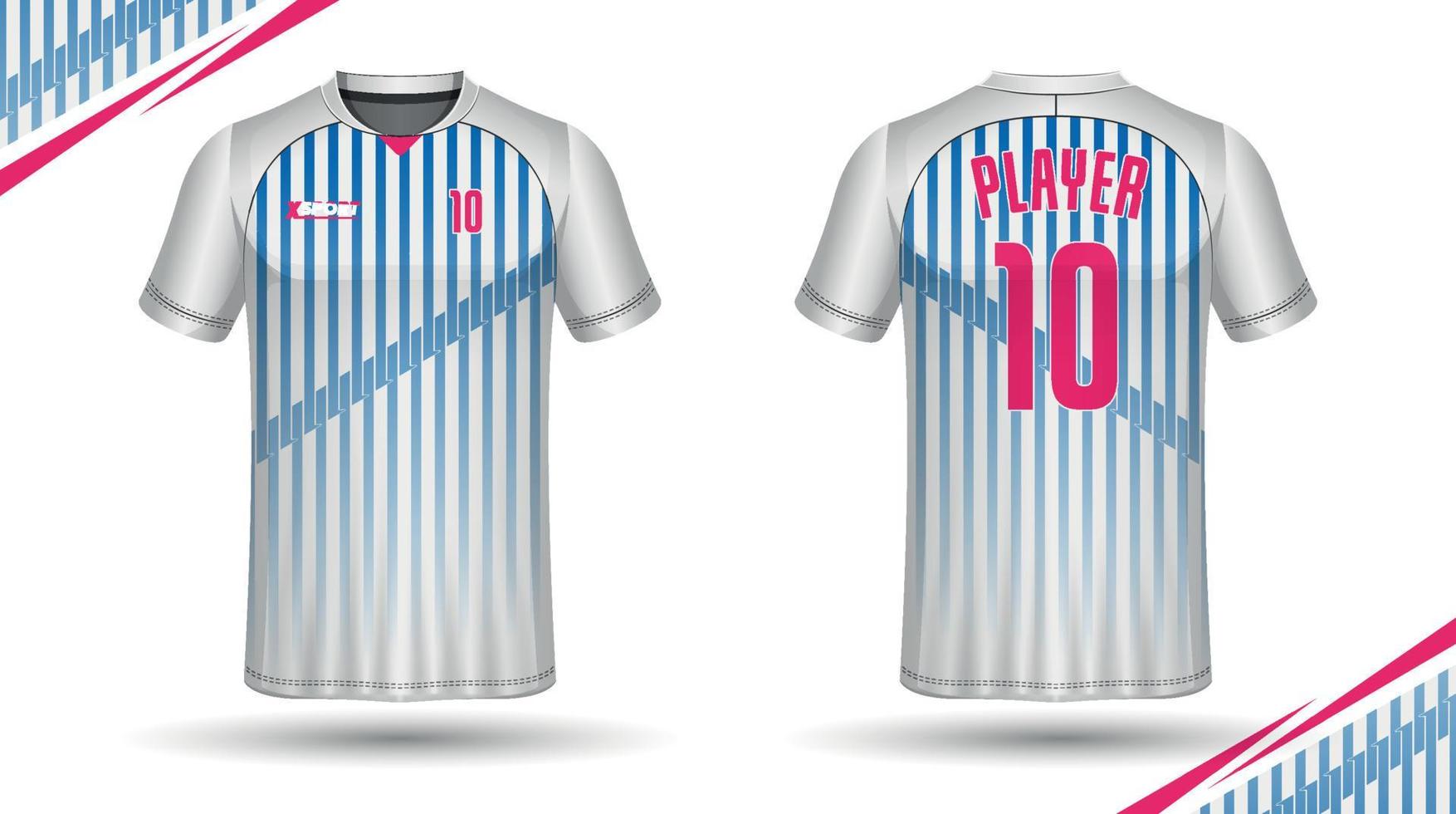 diseño de camisetas de fútbol para sublimación, diseño de camisetas deportivas vector