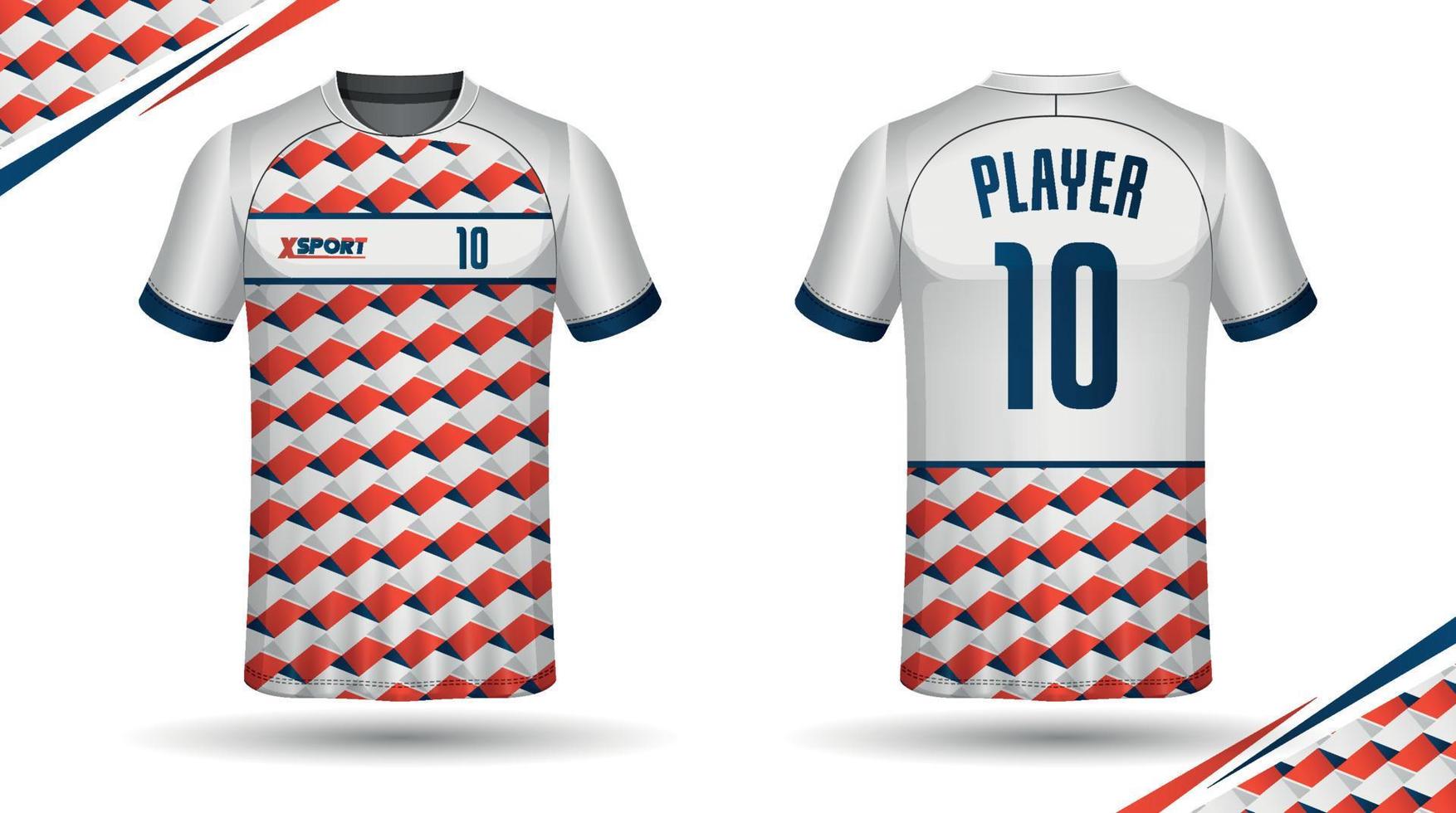 Soccer jersey design for sublimation, sport t shirt design vector