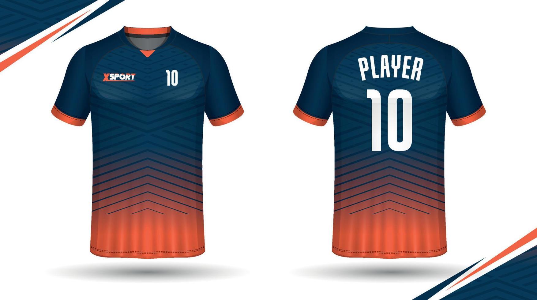 diseño de camisetas de fútbol para sublimación, diseño de camisetas deportivas vector