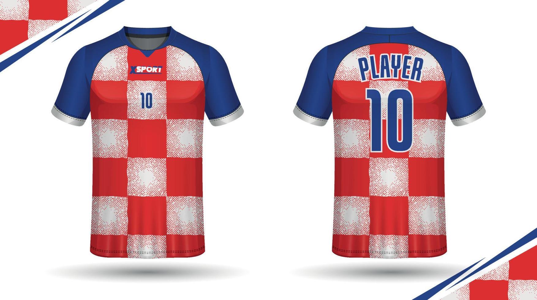 Soccer jersey design for sublimation, sport t shirt design vector