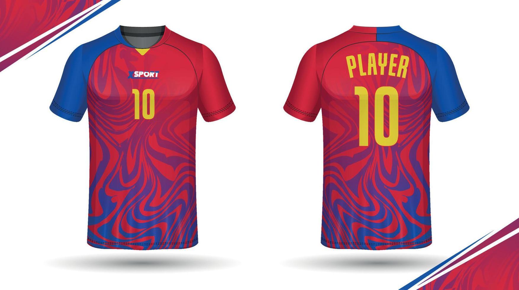 Soccer jersey design for sublimation, sport t shirt design vector