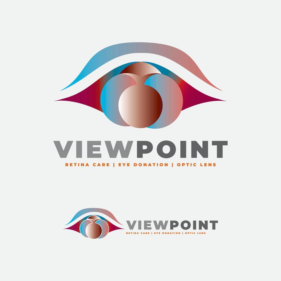 Optical Lens Care Vision Logo vector