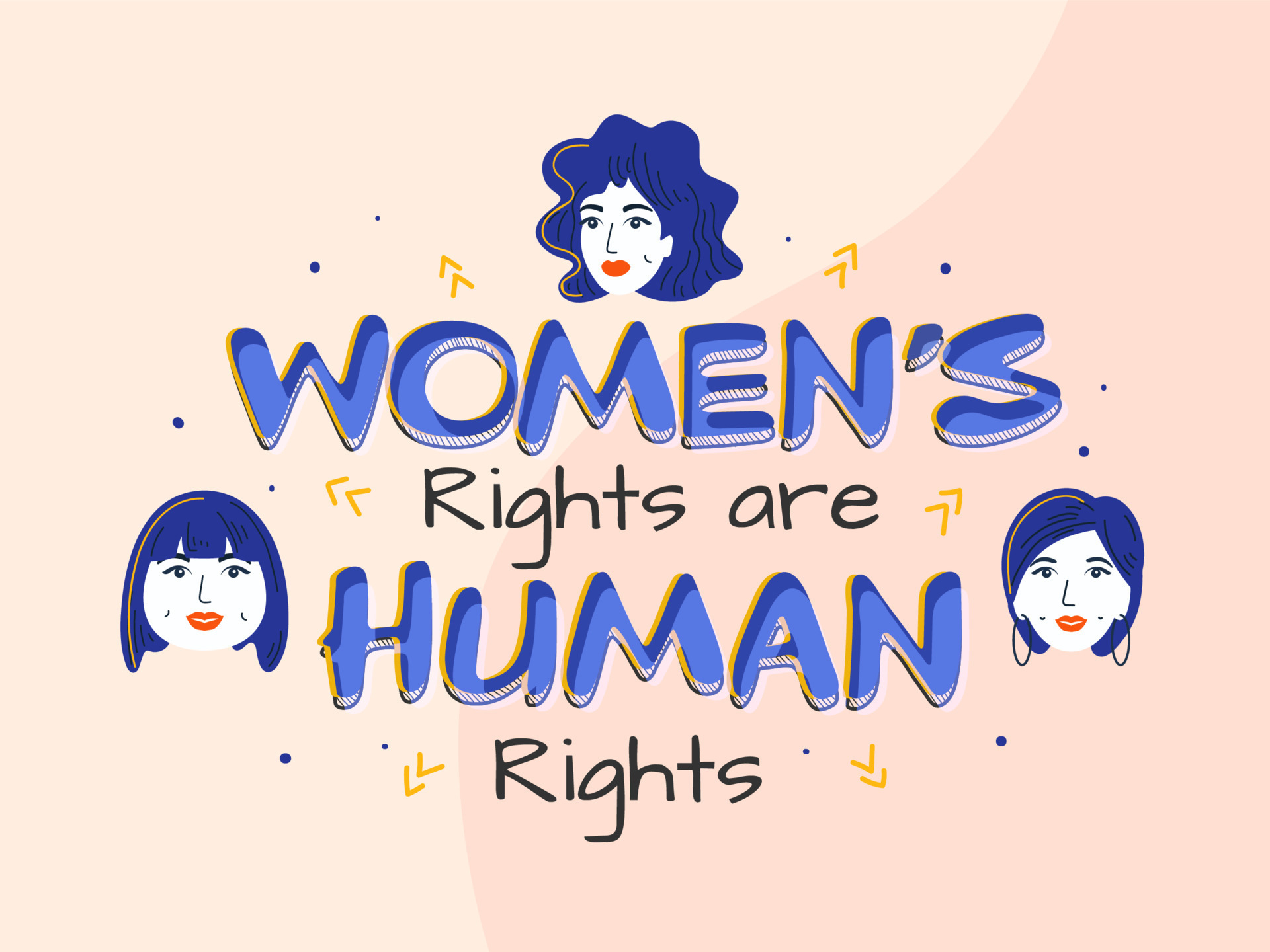 Vector Illustration Of Diverse Beautiful Strong Women That Are Fighting For  Equality And Rights International Women Day Seampless Pattern For  Wrapping Textile Fabric Wallpaper And Other Decor Royalty Free SVG  Cliparts Vectors