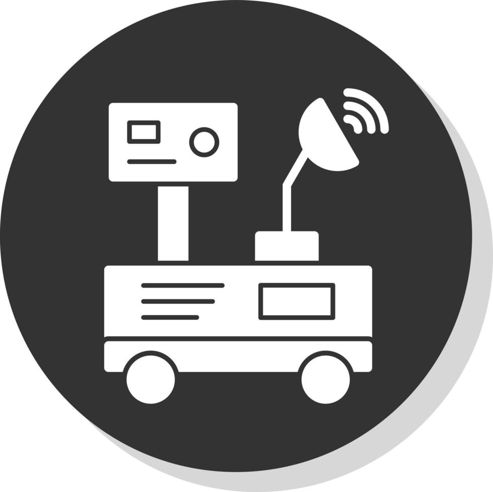 Mars Rover Vector Icon Design