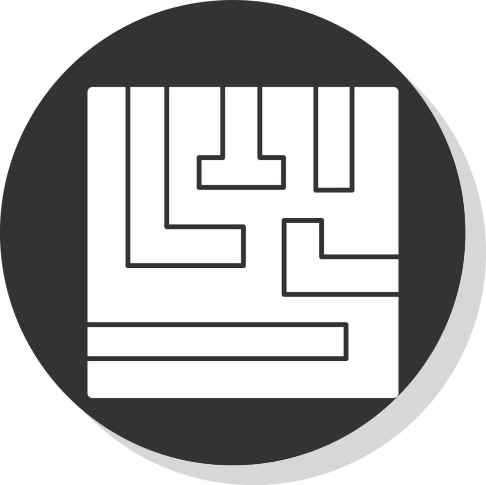 Maze Vector Icon Design