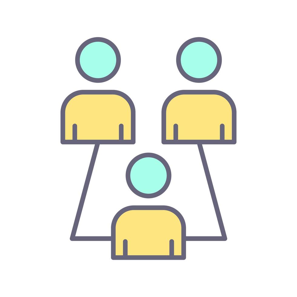 Connected Users Unique Vector Icon