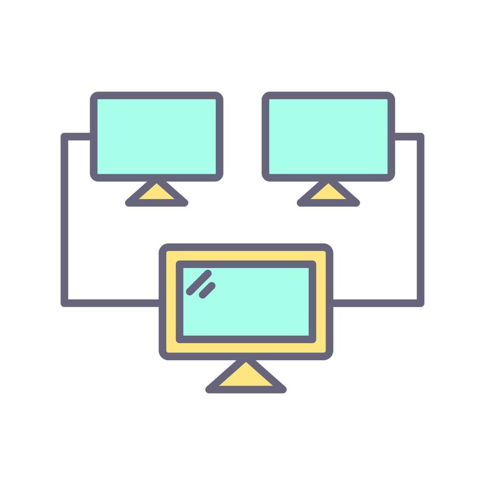 Connected Systems Unique Vector Icon