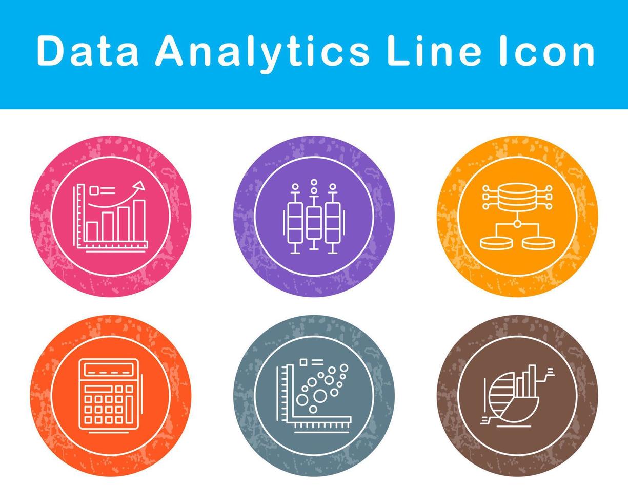 Data Analytics Vector Icon Set