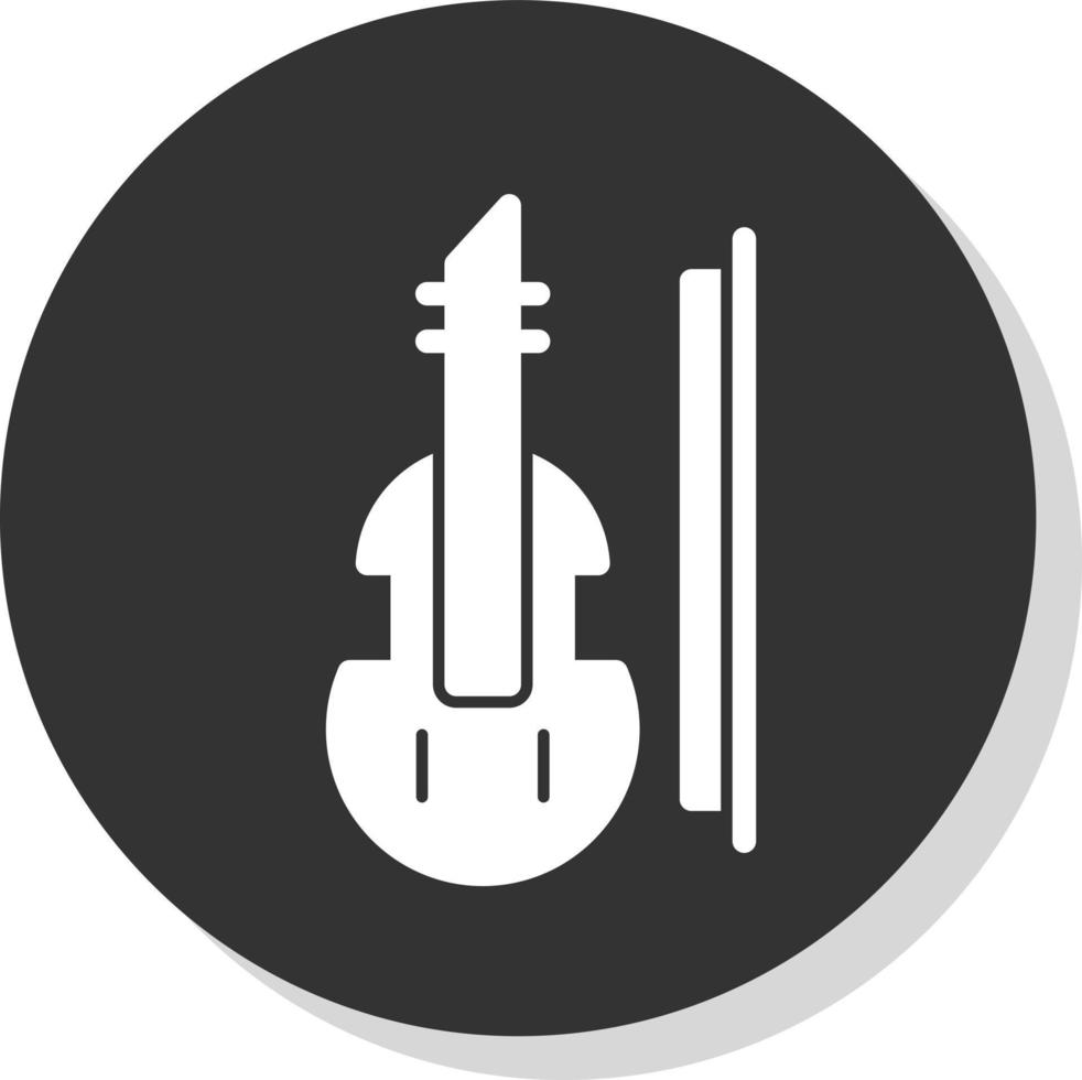 diseño de icono de vector de violín