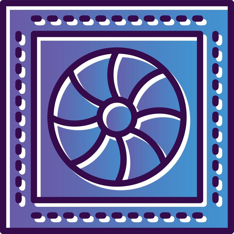 Francis Turbine Vector Icon Design