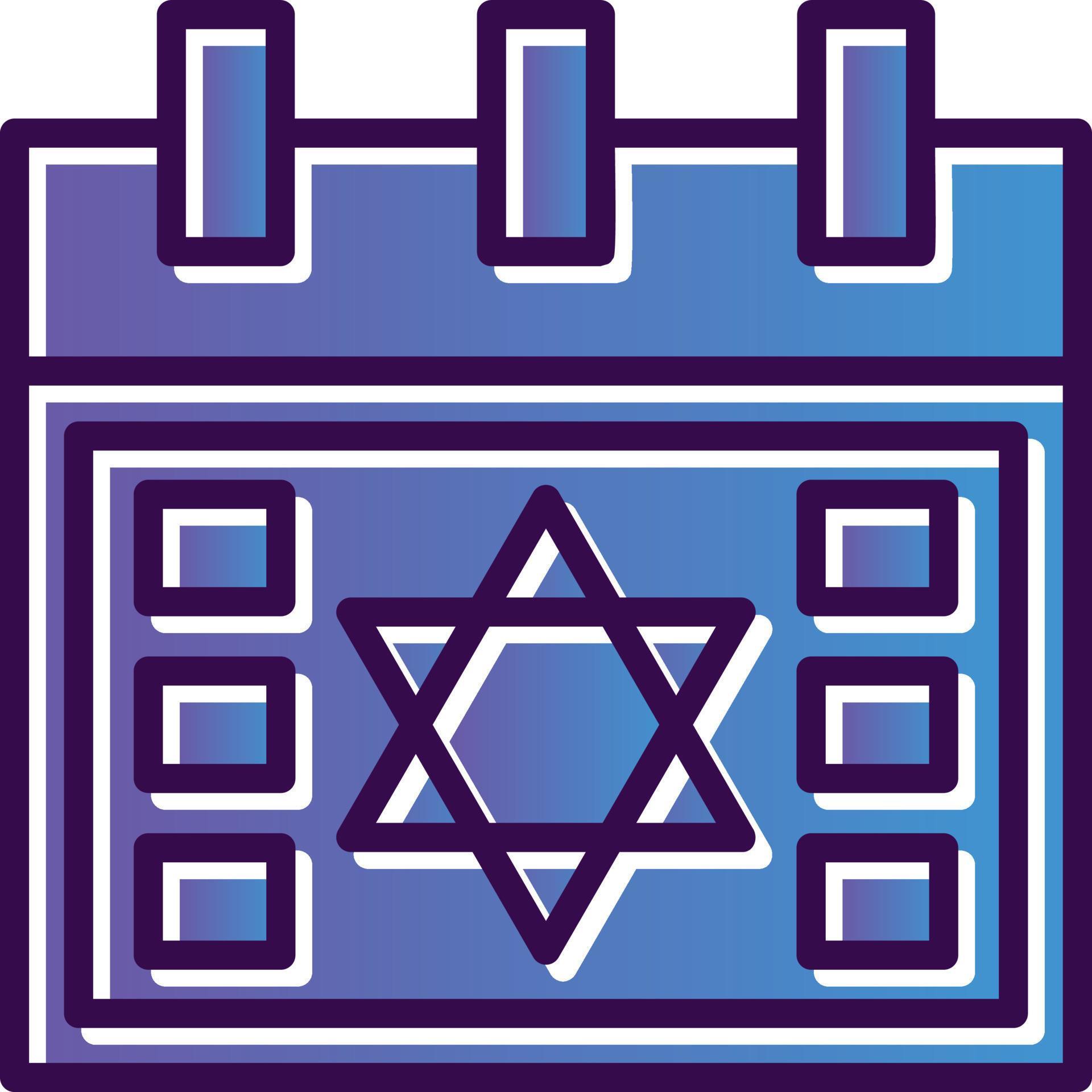 Hebrew Calendar Vector Icon Design 20748118 Vector Art at Vecteezy