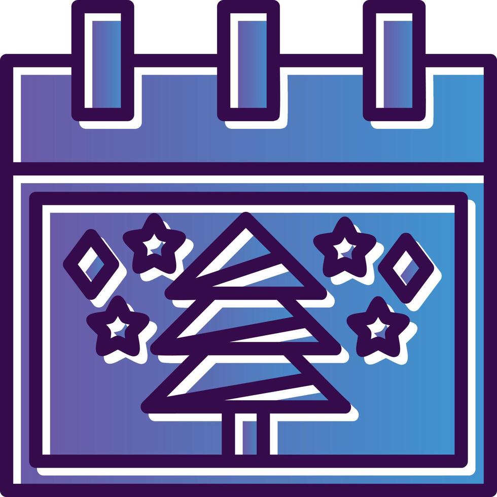 diseño de icono de vector de árbol de navidad