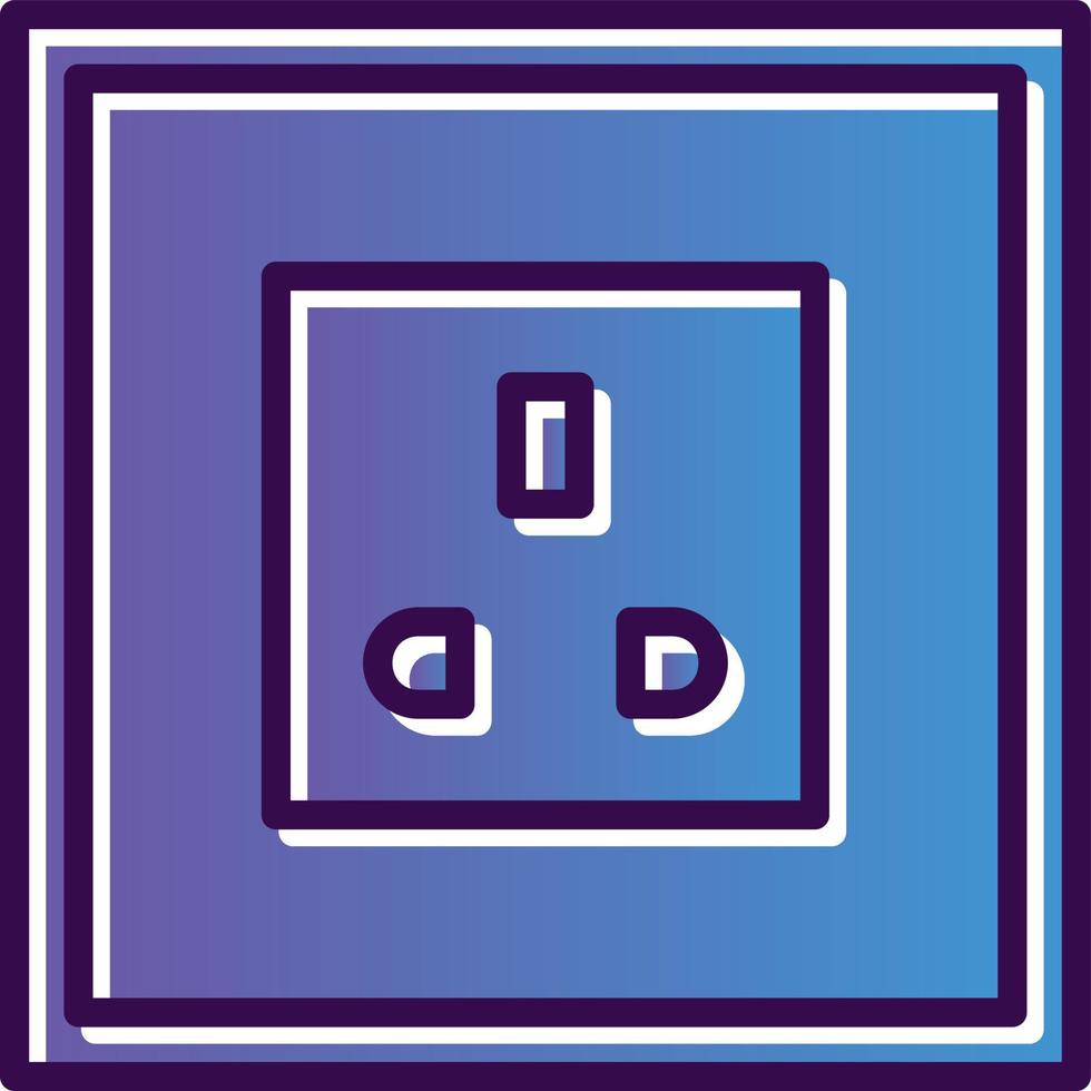 Power Socket Vector Icon Design