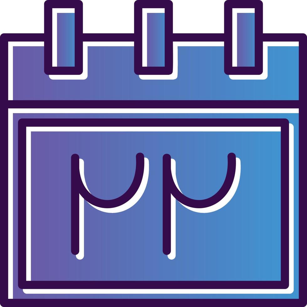 Persian Calendar Vector Icon Design