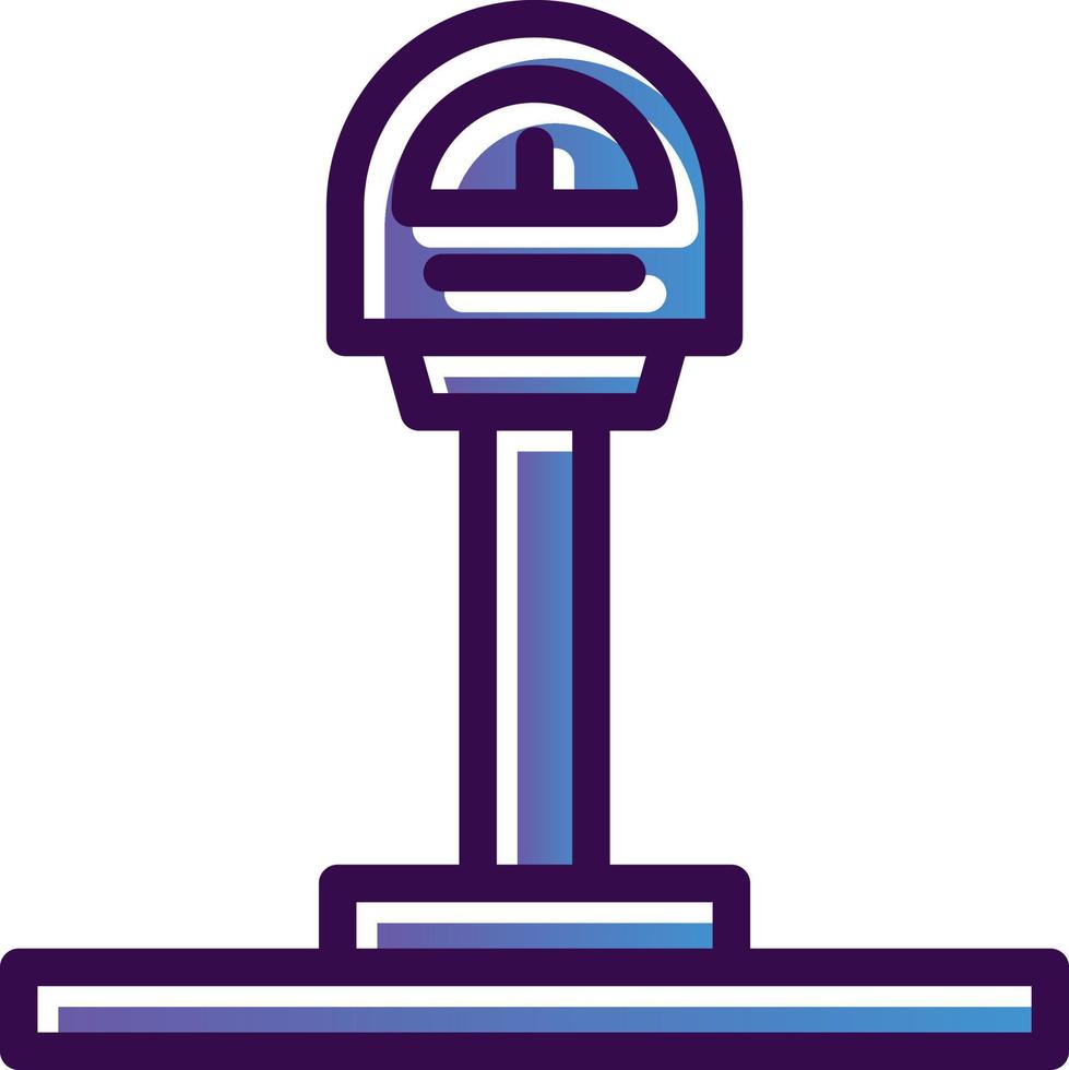 Parking Meter Vector Icon Design