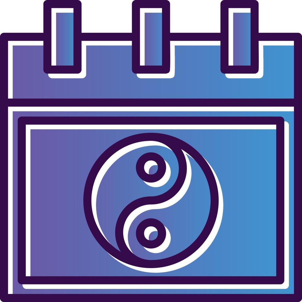 Chinese Calendar Vector Icon Design