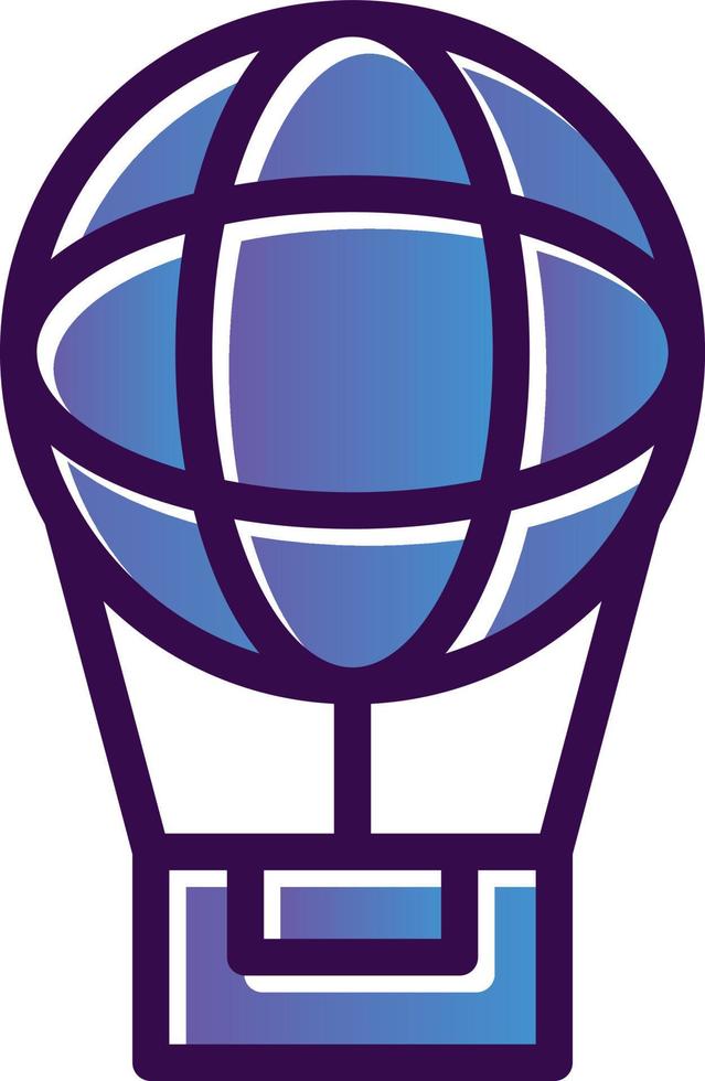 Air Balloon Vector Icon Design