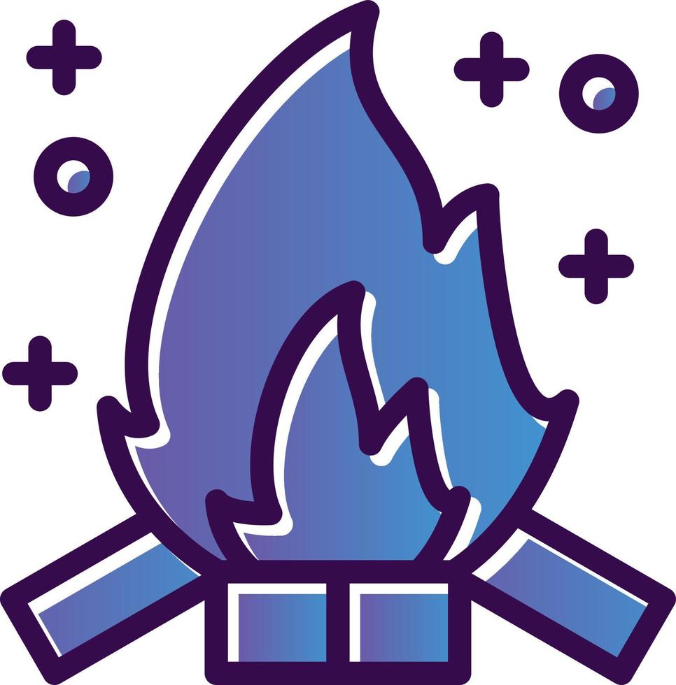 Bonfire Vector Icon Design
