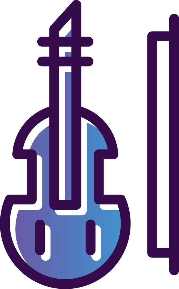 diseño de icono de vector de violín