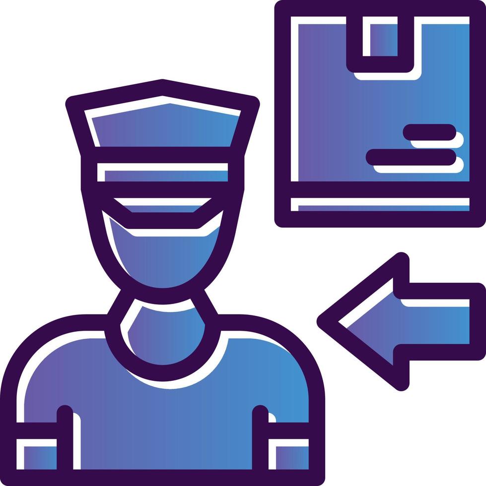 Delivery Boy Vector Icon Design