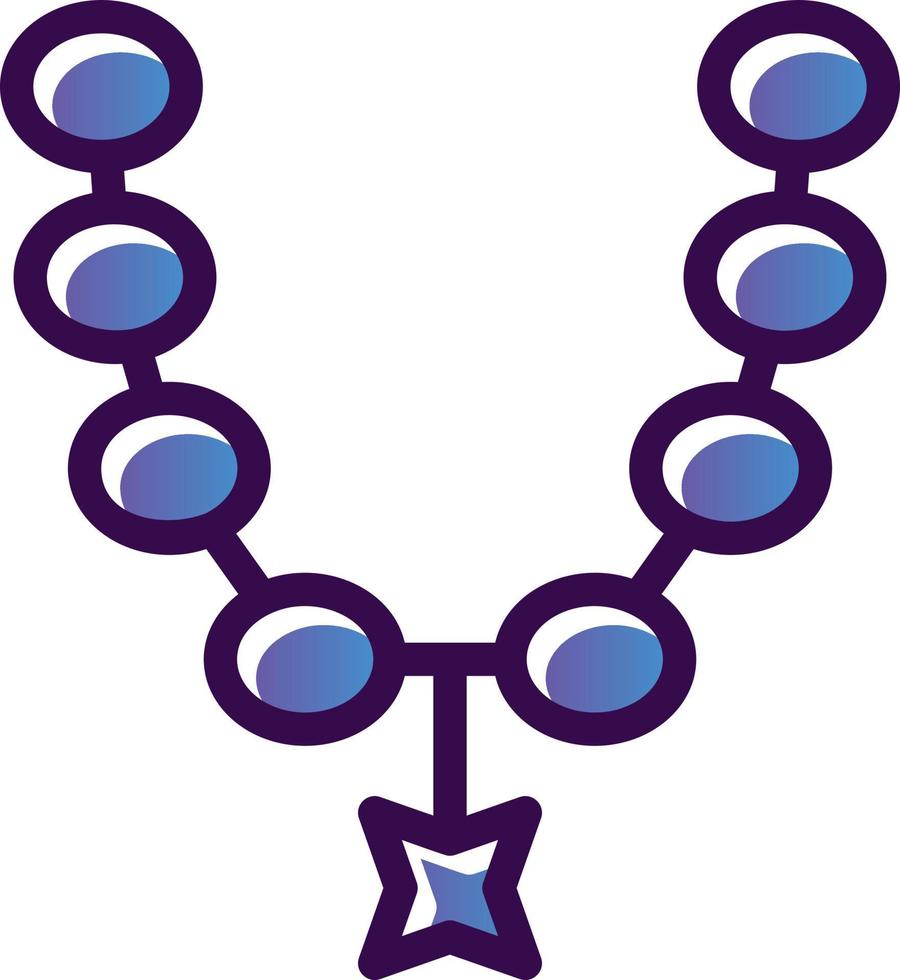 Necklace Vector Icon Design