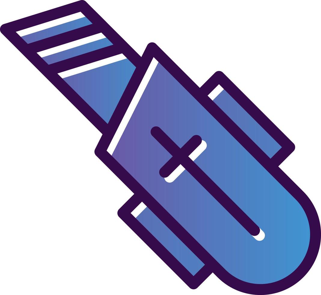 Utility Knife Vector Icon Design