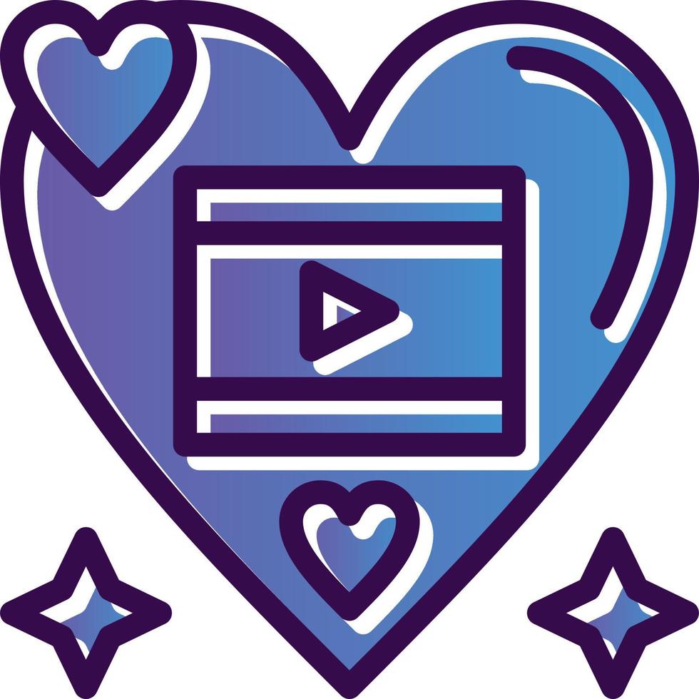 Romantic FIlm Vector Icon Design