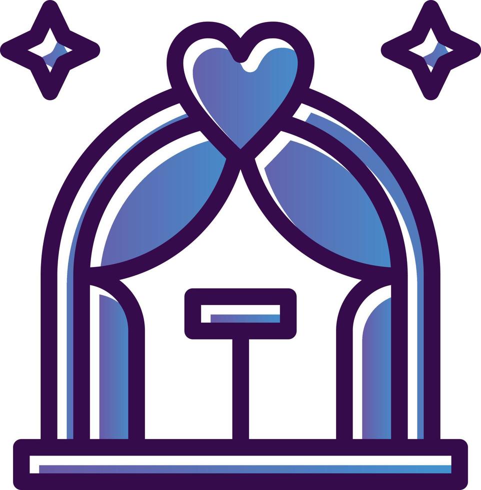 Wedding Arch Vector Icon Design