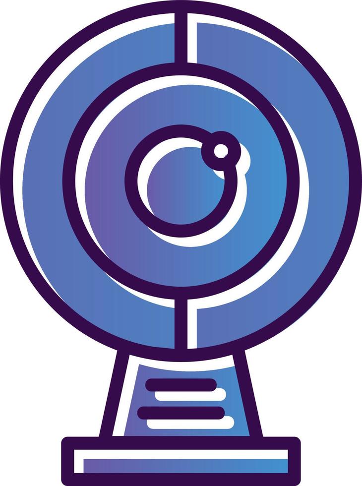Round Webcam Vector Icon Design