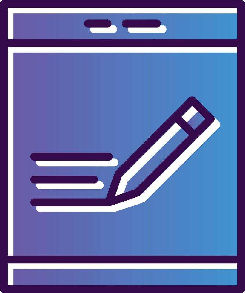 Pen Tablet Vector Icon Design