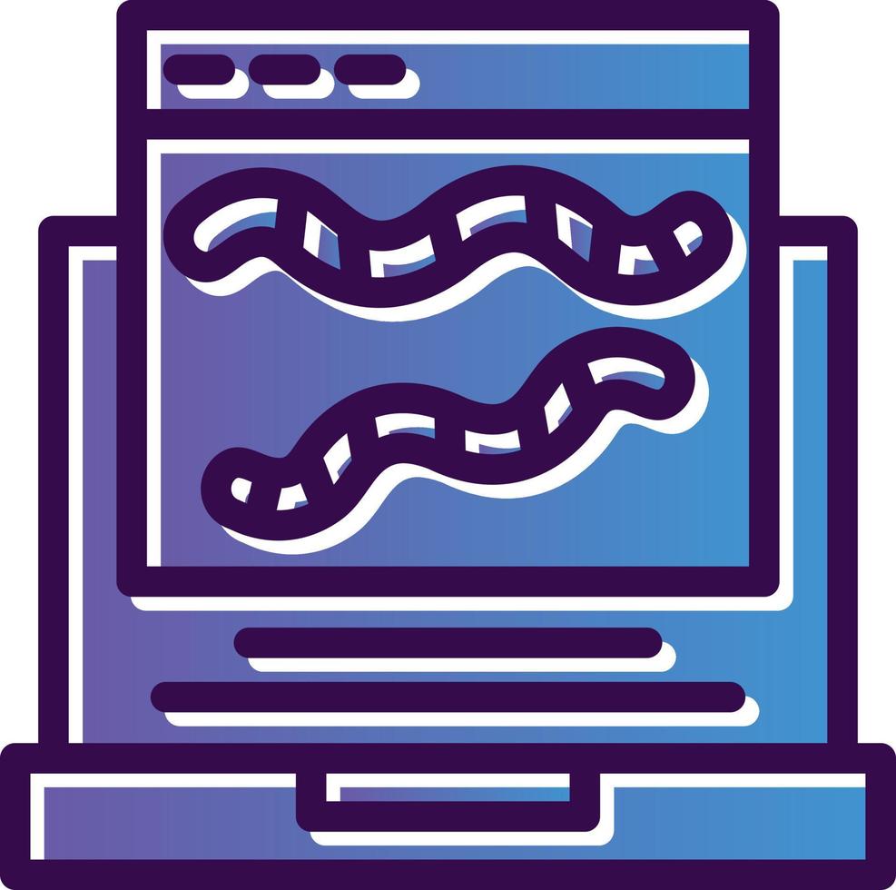 Worm Vector Icon Design