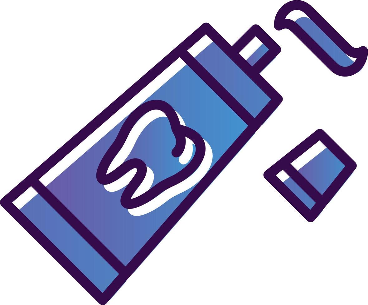 Tooth Paste Vector Icon Design