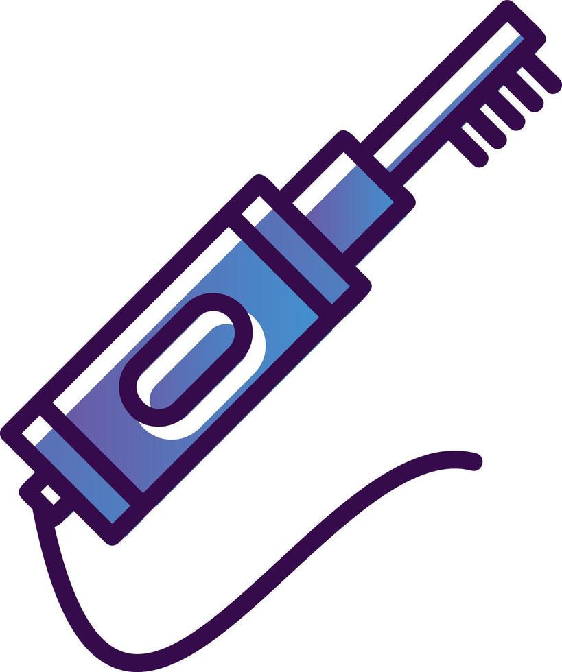 Electric Toothbrush Vector Icon Design