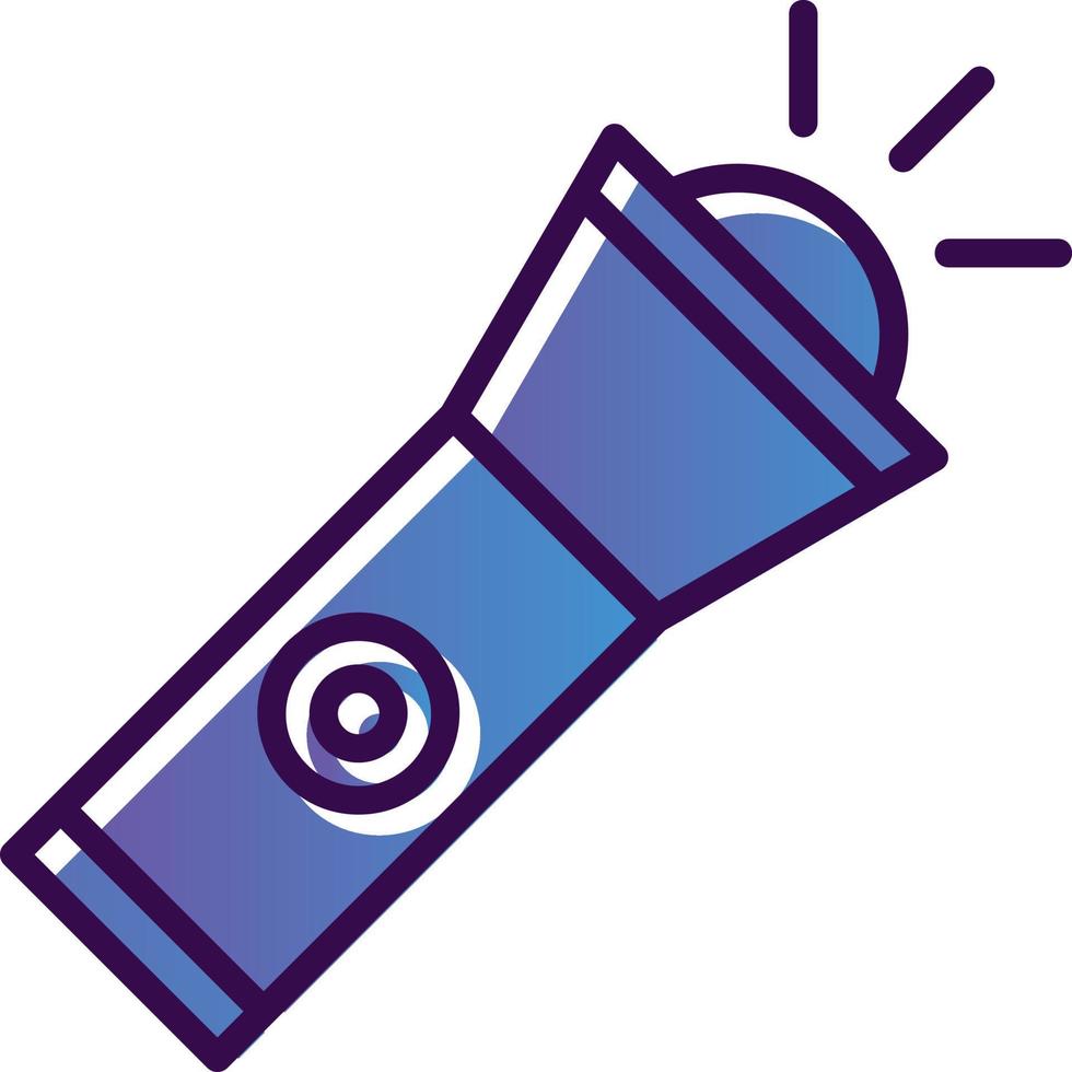 Flashlight Vector Icon Design