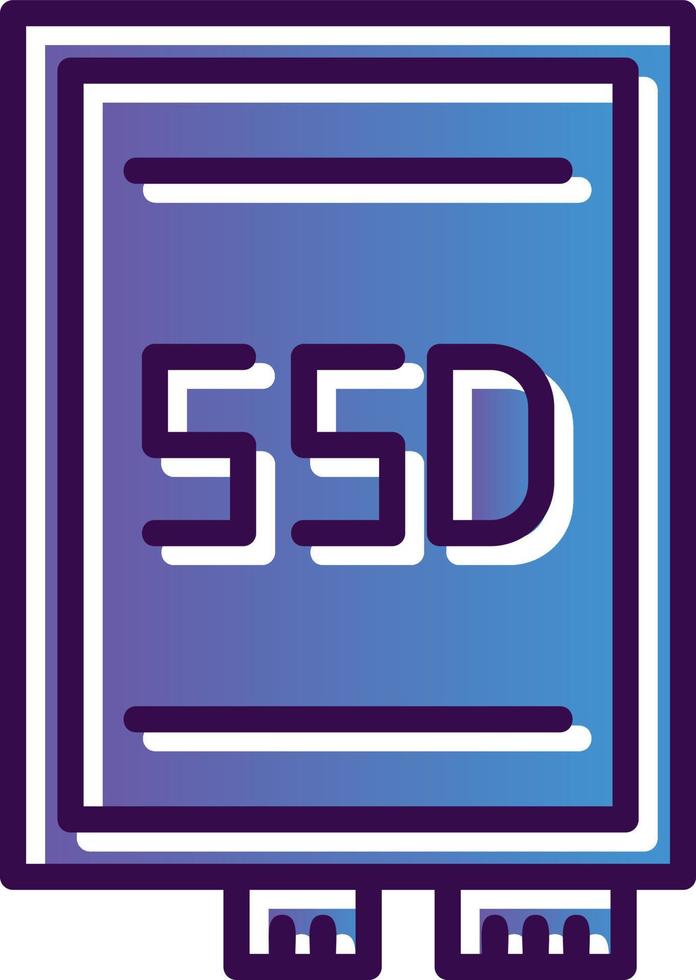 Ssd card Vector Icon Design