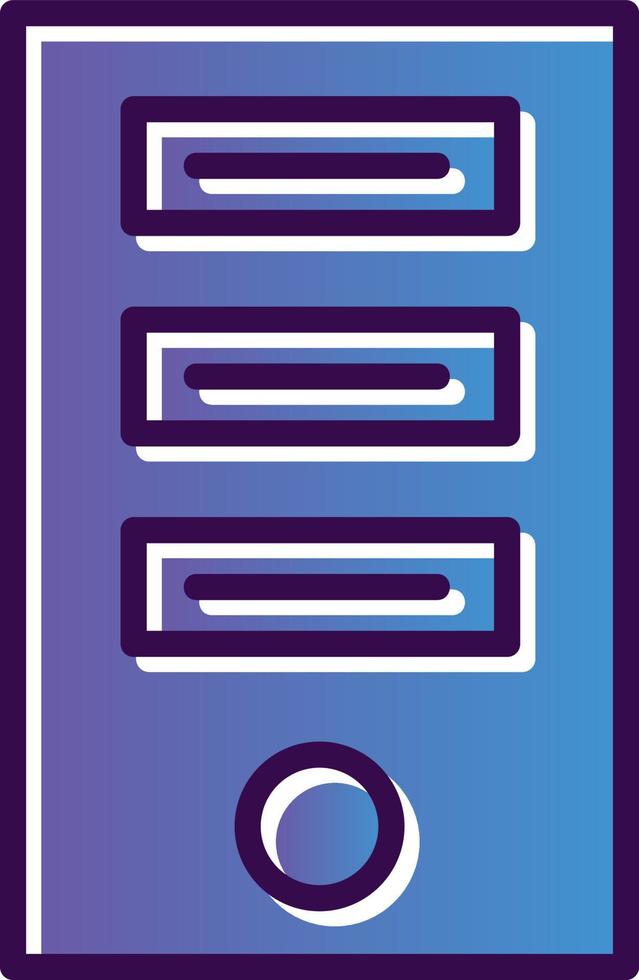 Tower Computer Vector Icon Design