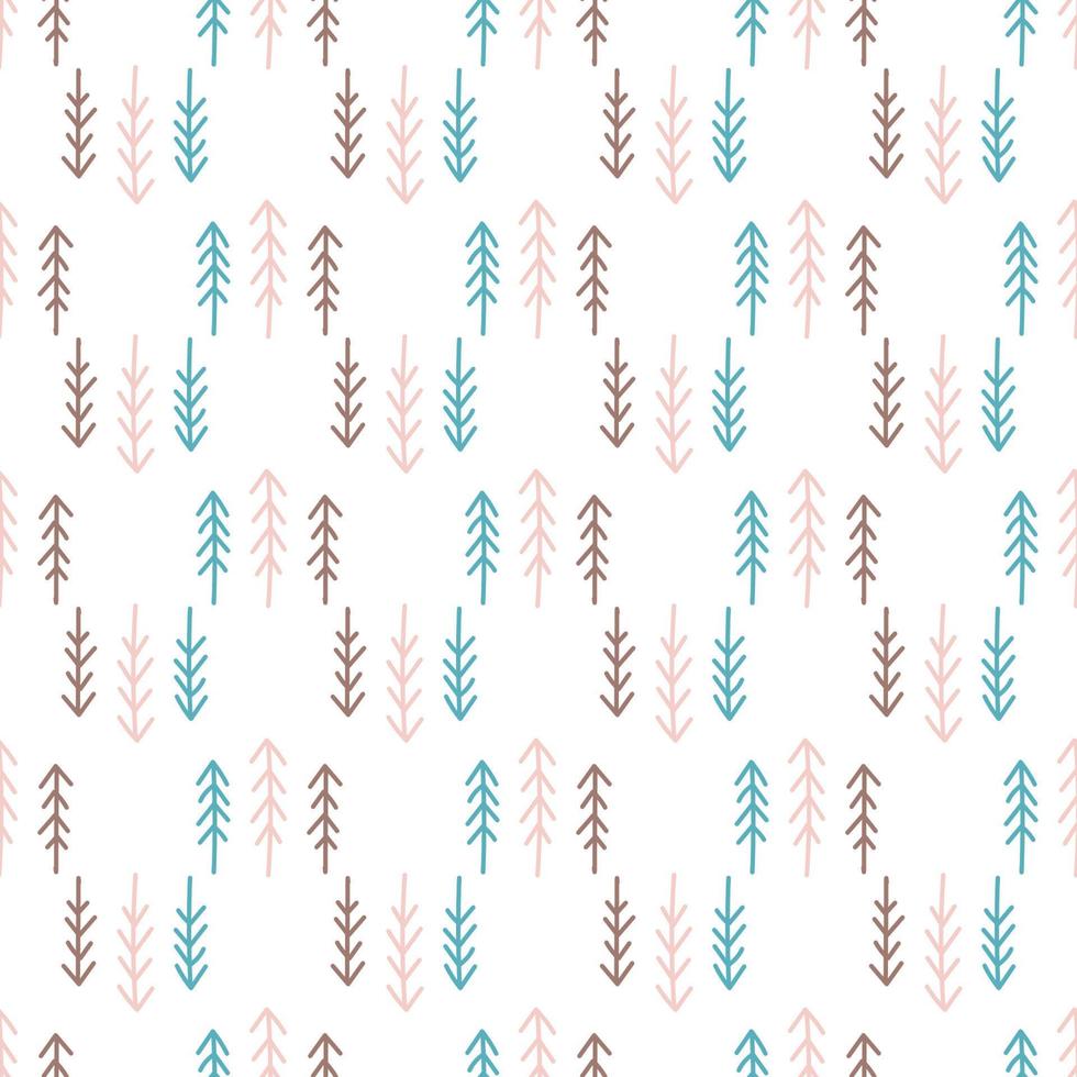 INDIANS FOLK American Native Culture Ethnic Seamless Pattern vector