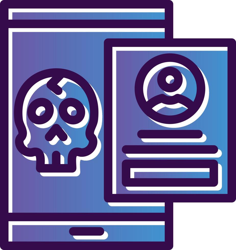 diseño de icono de vector de cuenta hackeada